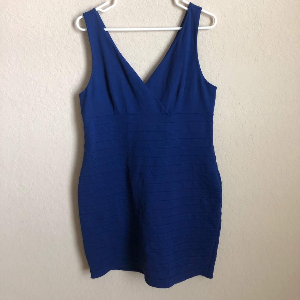 Express Royal Blue Cocktail Dress Size Large
